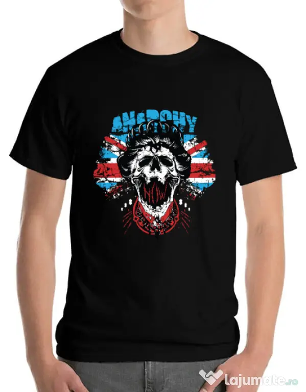 Tricou ADLER barbat Anarchy queen Negru