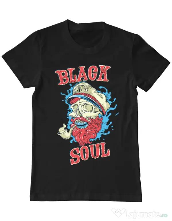 Tricou ADLER barbat Black soul Negru