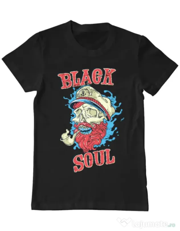 Tricou ADLER barbat Black soul Negru