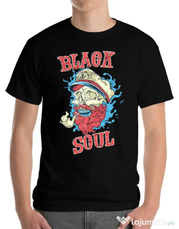 Tricou ADLER barbat Black soul Negru