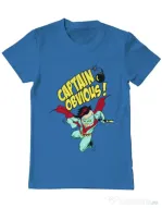 Tricou ADLER barbat Captain obvious Albastru azuriu