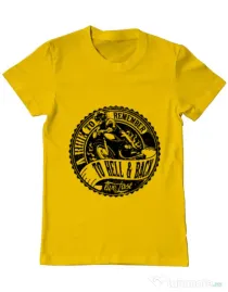 Tricou ADLER barbat A ride to remember Galben