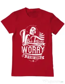 Tricou ADLER barbat Bob tells me Rosu
