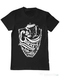 Tricou ADLER barbat Cheers Negru