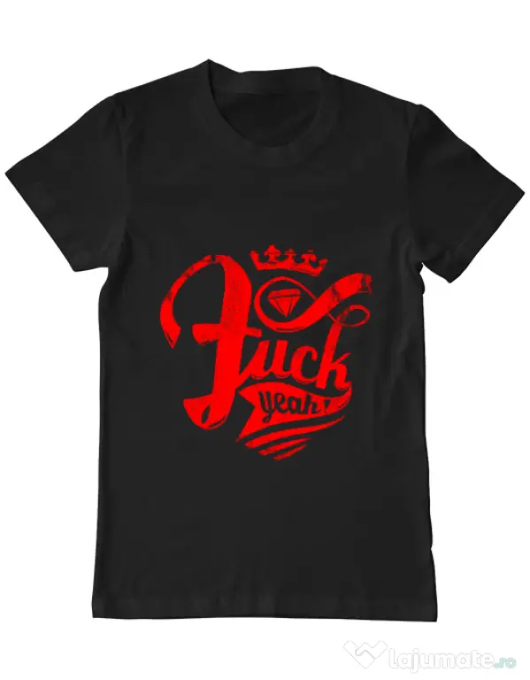 Tricou ADLER barbat Fuck yeah Negru