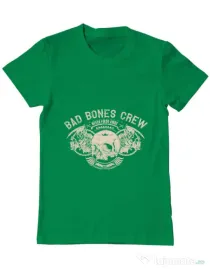 Tricou ADLER barbat Grim reaper Verde mediu