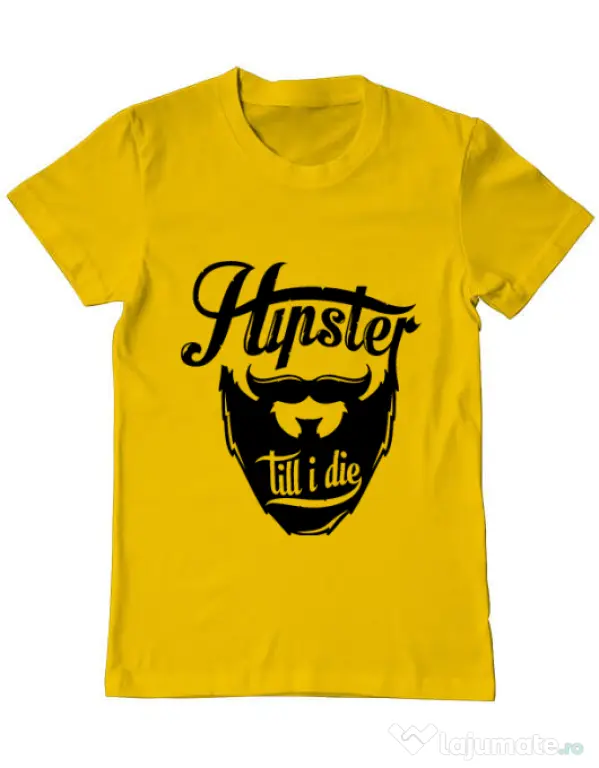 Tricou ADLER barbat Till I die Galben