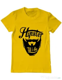 Tricou ADLER barbat Till I die Galben
