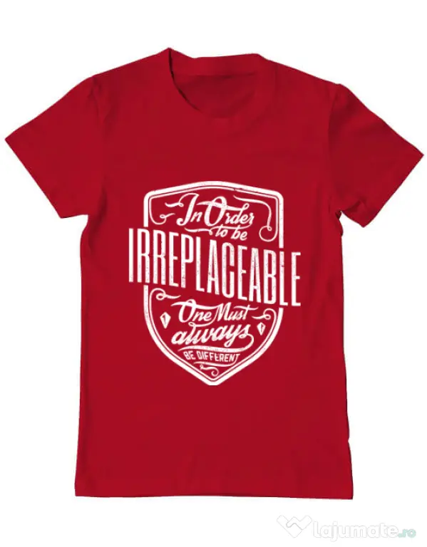Tricou ADLER barbat Irreplaceable Rosu