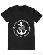 Tricou ADLER barbat Old sailor tradition Negru