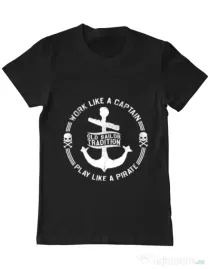 Tricou ADLER barbat Old sailor tradition Negru