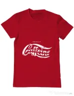 Tricou ADLER barbat Powered by caffeine Rosu
