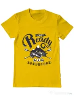 Tricou ADLER barbat Ready for adventure Galben