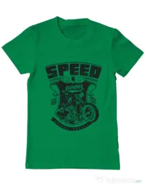 Tricou ADLER barbat Speed and power Verde mediu