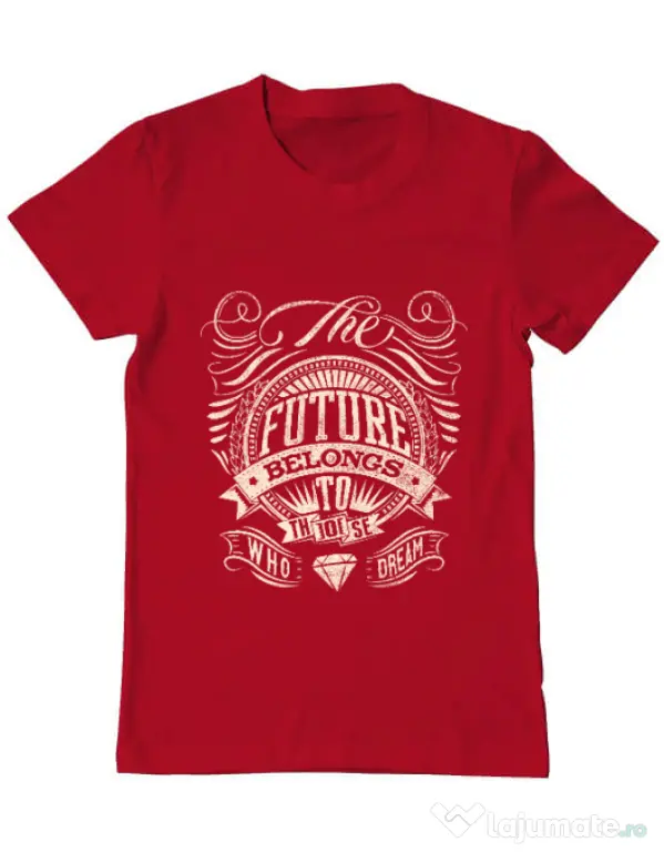 Tricou ADLER barbat The future Rosu