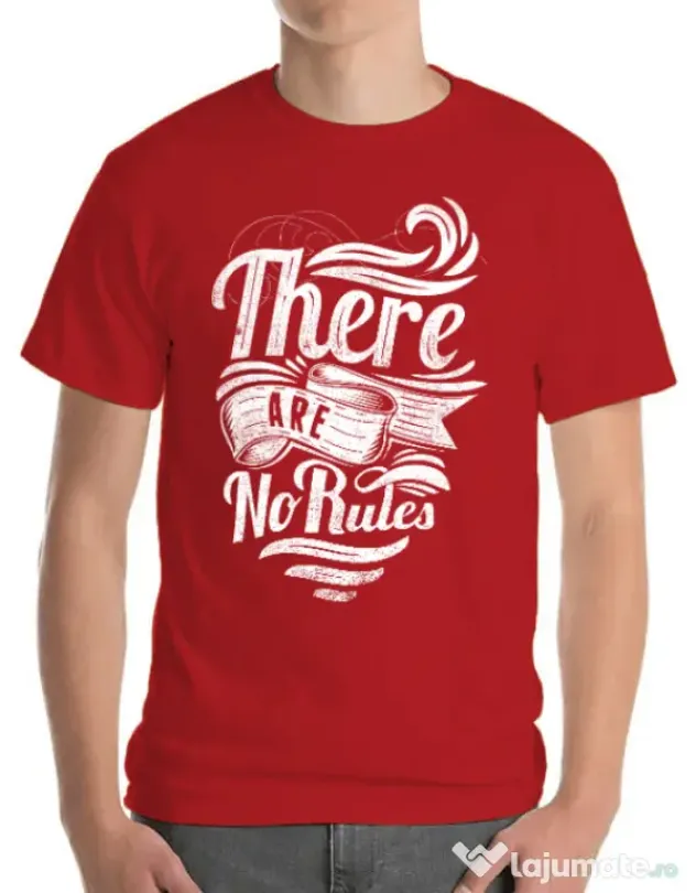 Tricou ADLER barbat There are no rules Rosu