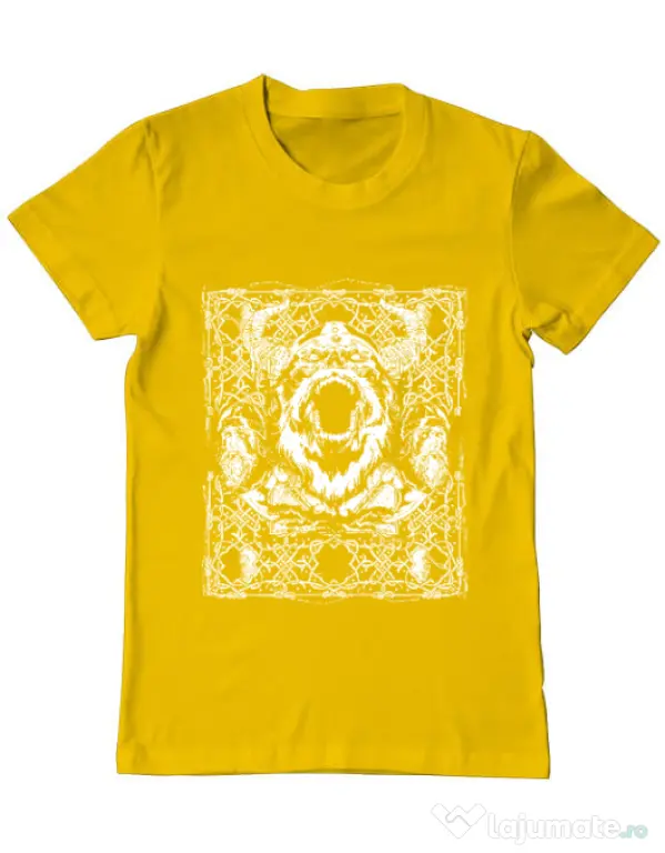 Tricou ADLER barbat Viking rage Galben