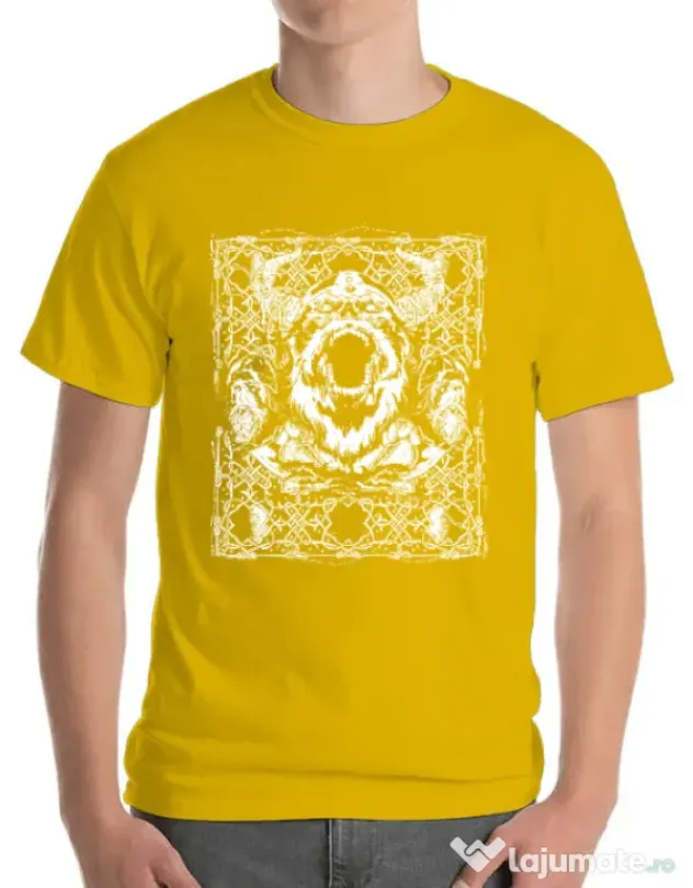 Tricou ADLER barbat Viking rage Galben