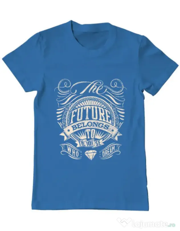 Tricou ADLER barbat The future Albastru azuriu
