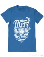 Tricou ADLER barbat There are no rules Albastru azuriu