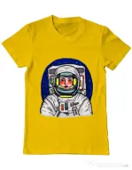 Tricou ADLER barbat I need some space Galben