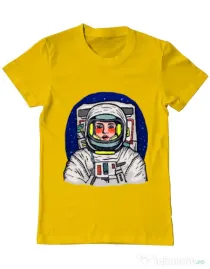 Tricou ADLER barbat I need some space Galben
