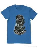 Tricou ADLER barbat The anchor drops Albastru azuriu