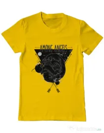 Tricou ADLER barbat Among angels Galben