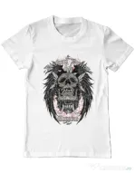 Tricou ADLER barbat Broken Bones Empire Alb