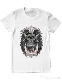 Tricou ADLER barbat Broken Bones Empire Alb