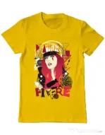 Tricou ADLER barbat Raining fire Galben