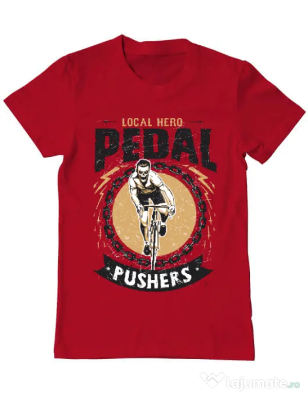 Tricou ADLER barbat Pedal pushers Rosu