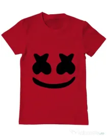 Tricou ADLER barbat Marshmello Rosu