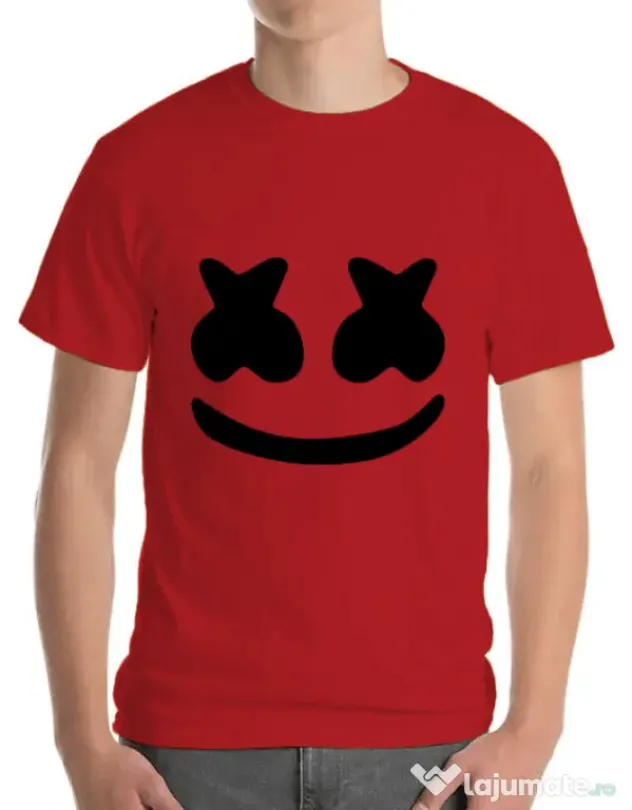 Tricou ADLER barbat Marshmello Rosu