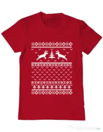 Tricou ADLER barbat Ugly sweater Rosu