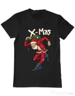 Tricou ADLER barbat Santa Skank Kid Negru