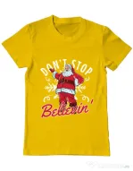 Tricou ADLER barbat Dont stop believin Galben
