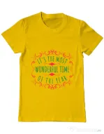Tricou ADLER barbat Most wonderful time Galben