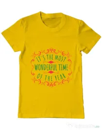 Tricou ADLER barbat Most wonderful time Galben