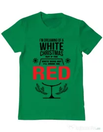 Tricou ADLER barbat White Christmas Verde mediu