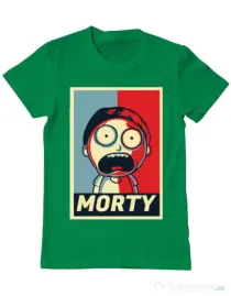 Tricou ADLER barbat Morty Verde mediu