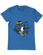 Tricou ADLER barbat Bat Brian Albastru azuriu