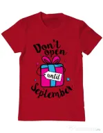Tricou ADLER barbat Dont open until September Rosu