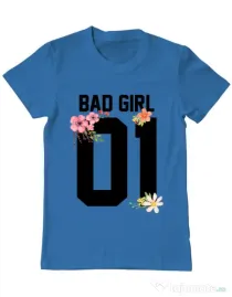 Tricou ADLER barbat Bad girl Albastru azuriu