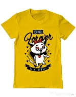 Tricou ADLER barbat Forever my always Galben