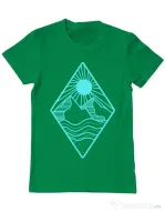 Tricou ADLER barbat Mountain Verde mediu