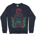 Bluza ADLER barbat Shark in a bottle Denim inchis
