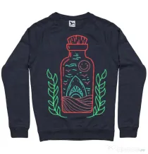 Bluza ADLER barbat Shark in a bottle Denim inchis