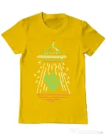 Tricou ADLER barbat UFO Galben
