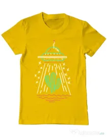 Tricou ADLER barbat UFO Galben